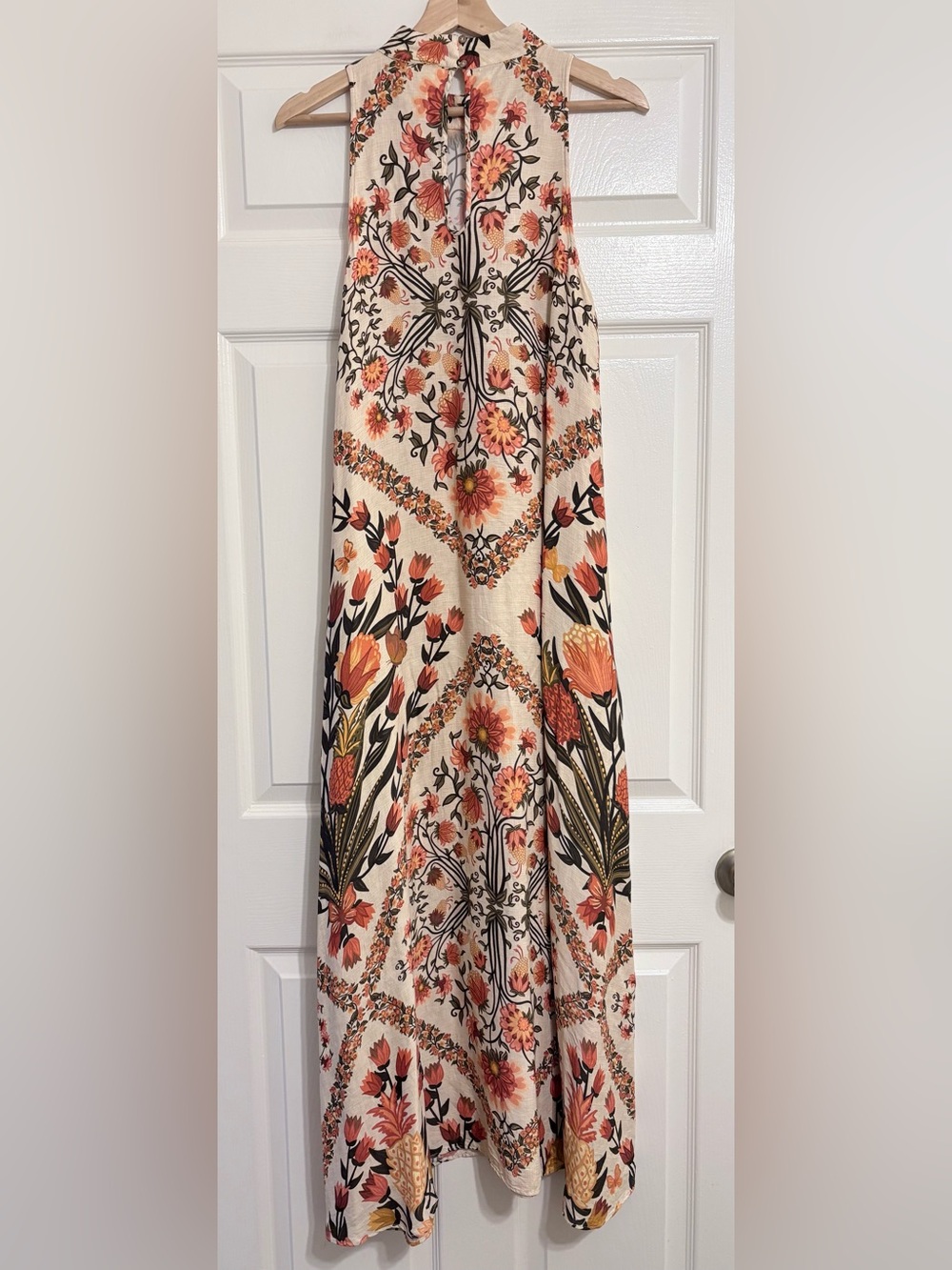 FARM Rio Halter Maxi Dress Floral Pattern Large - Picture 4 of 9